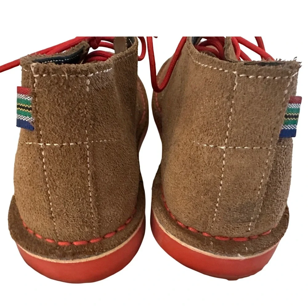 Veldskoen Heritage Pinotage Chukka Boots Mens 6 Womens 8 Brown Suede Red Sole